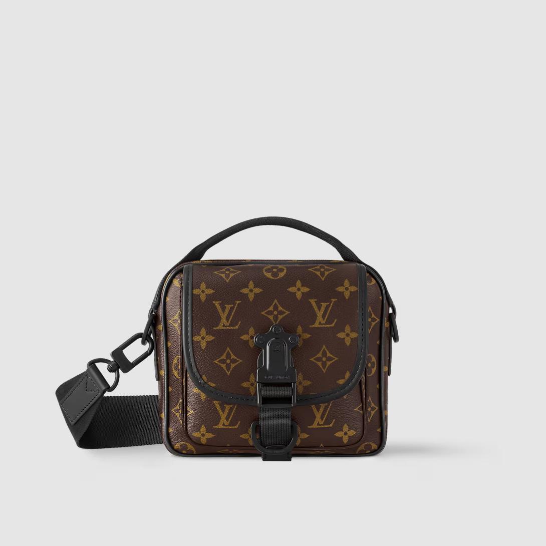 Túi Louis Vuitton Quest Messenger Monogram Macassar Nam Nâu